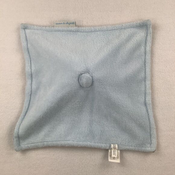 Blankets & Beyond Elephant Lovey Plush Stuffed‎ Baby Security Blanket Gray Blue - Picture 8 of 12